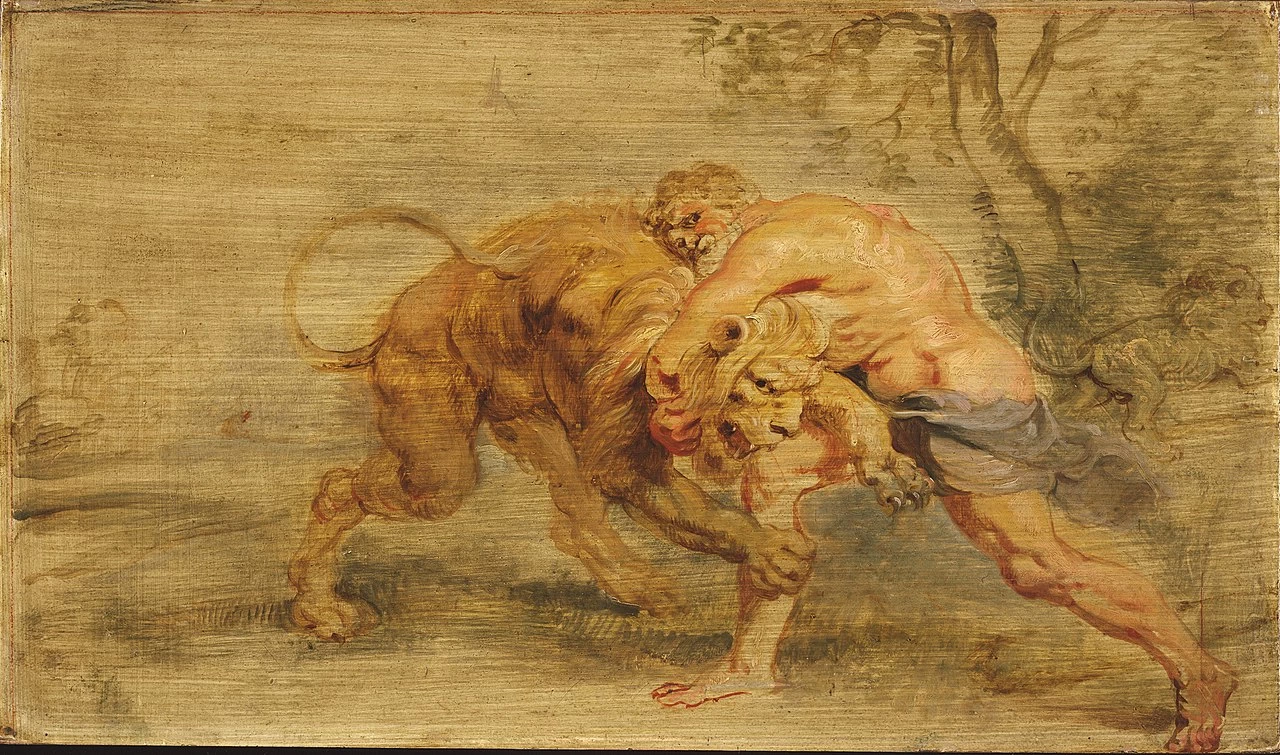 Ercole che strangola il leone di Nemea - Museo Busch, Reisinger